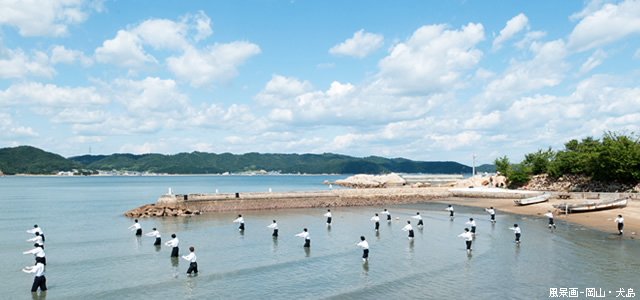 「風景画」　舞台遠景画像